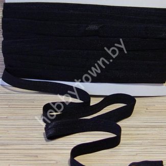 Тесьма эластичная 15мм (цв.черный) 1 м